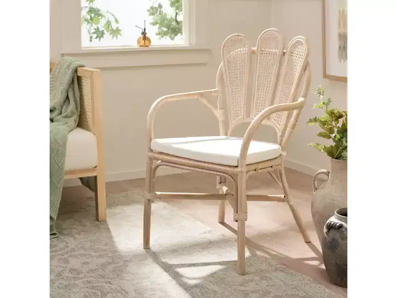 Fauteuil Maki - ACH4904 - Blanc délavé/Ivoire - Safavieh