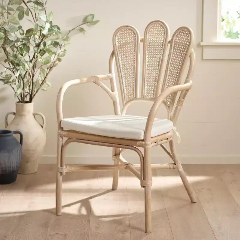 Fauteuil Maki - ACH4904 - Blanc délavé/Ivoire - Safavieh