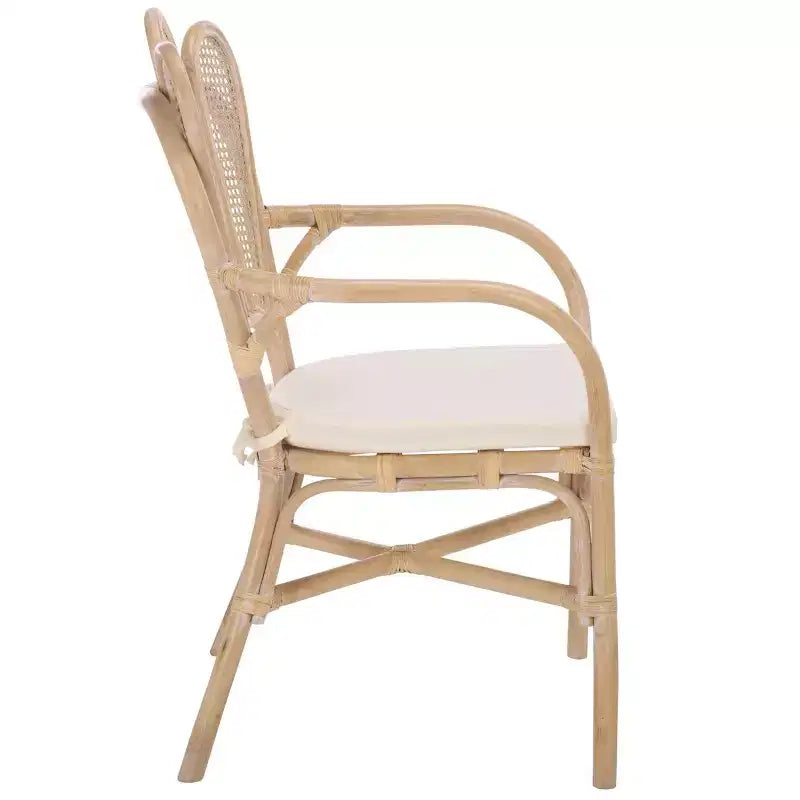 Fauteuil Maki - ACH4904 - Blanc délavé/Ivoire - Safavieh