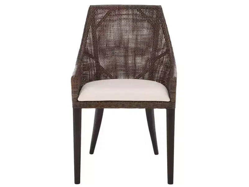 Maro Arm Chair - ACH4905 - Dark Brown/Ivory - Safavieh