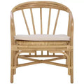 Billie Rattan Dining Chair - SEA8041 - Natural/Cream - Safavieh