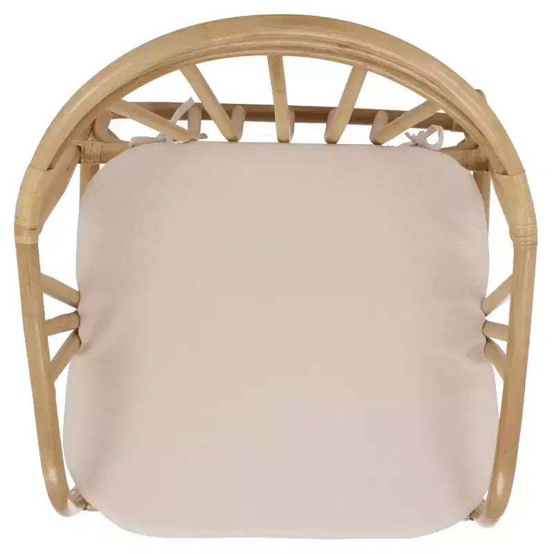 Billie Rattan Dining Chair - SEA8041 - Natural/Cream - Safavieh