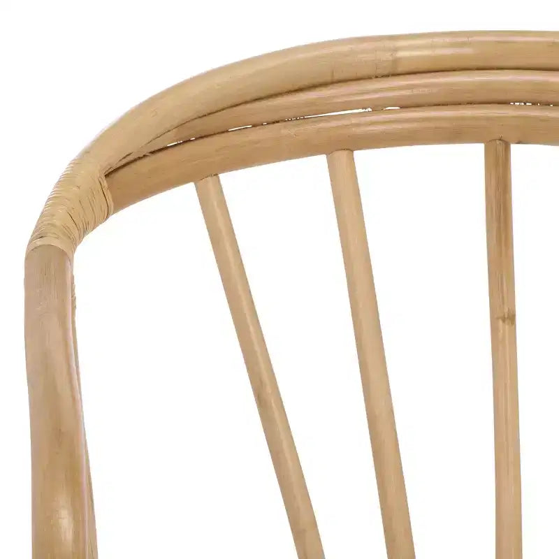 Billie Rattan Dining Chair - SEA8041 - Natural/Cream - Safavieh