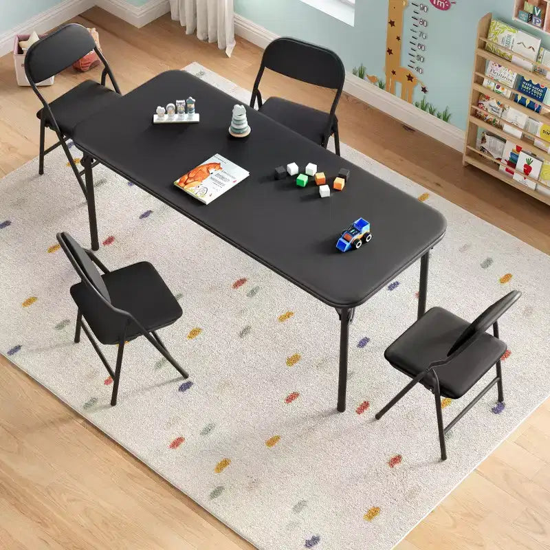 Table pliante pour enfants pour activités, petite table de jeu pour l'apprentissage et les loisirs créatifs en salle de jeux, en classe