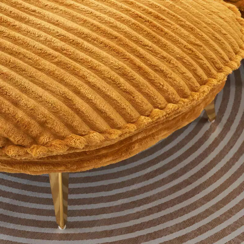Fauteuil d'appoint moderne avec ottoman, canapé simple surdimensionné rembourré, fauteuil de salon profond avec repose-pieds pour chambre, salon, bureau
