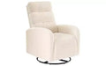 Fauteuil à bascule rotatif TUYOHW, Canapé-fauteuil haut en velours côtelé avec coussin épaissi, Fauteuil de salon pivotant pour chambre d'enfant, salon, chambre à coucher