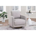 TUYOHW Swivel Accent Chair,Sofa Armchair with Back Pillow,Boucl Upholstery,Modern Low-Profile Lounge Chair for Living Room,Reading Nook,Bedroom