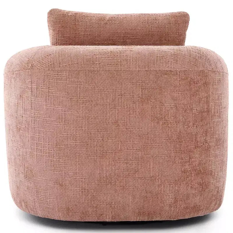 TUYOHW Lounge Chair,Swivel Barrel Sofa Chair with Dual-Layer Cushion,250lbs Capacity,36.6 Round Chenille Accent Chair for Living Room,Office