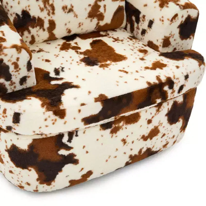 TUYOHW Lounge Chair,Swivel Barrel Sofa Chair with Dual-Layer Cushion,250lbs Capacity,36.6 Round Chenille Accent Chair for Living Room,Office