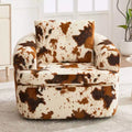 TUYOHW Lounge Chair,Swivel Barrel Sofa Chair with Dual-Layer Cushion,250lbs Capacity,36.6 Round Chenille Accent Chair for Living Room,Office
