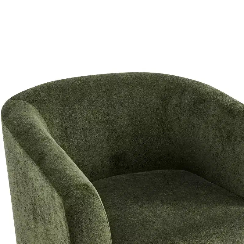 Christopher Knight Home Harlow Modern Wooden 360 Swivel Velvet Upholstered Accent Chair