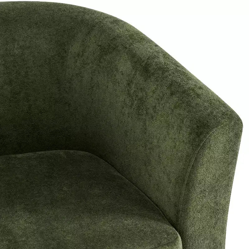 Christopher Knight Home Harlow Modern Wooden 360 Swivel Velvet Upholstered Accent Chair