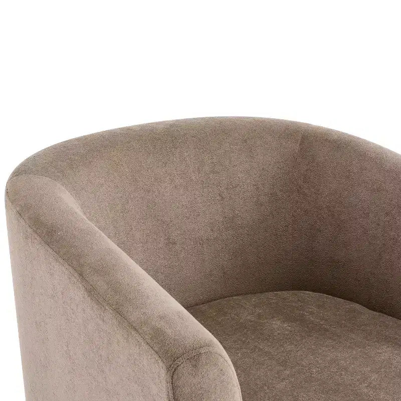 Christopher Knight Home Harlow Modern Wooden 360 Swivel Velvet Upholstered Accent Chair