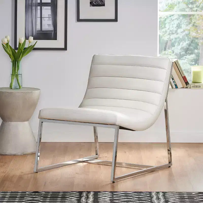 Christopher Knight Home Cael Modern Faux Leather Upholstered Sofa Chair