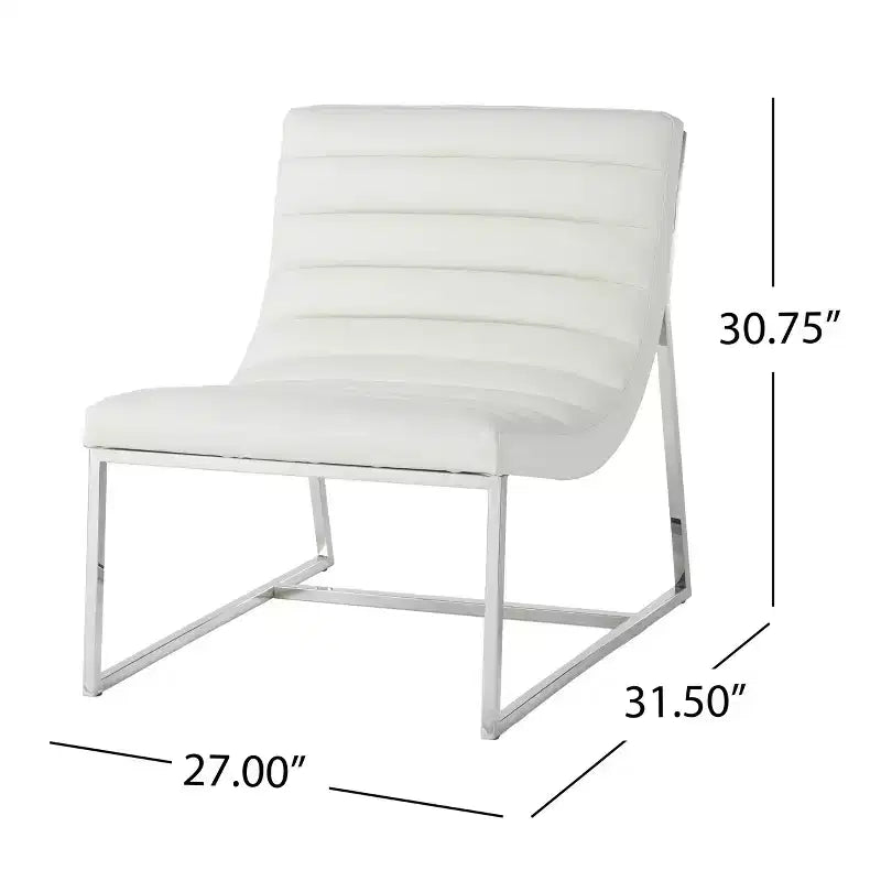 Christopher Knight Home Cael Modern Faux Leather Upholstered Sofa Chair
