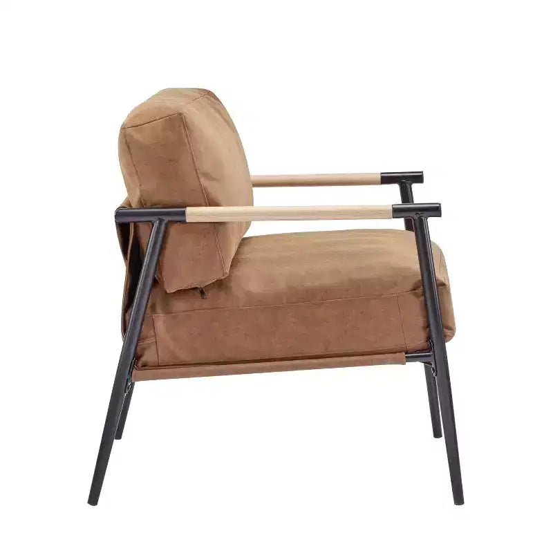 MAYEERTY 27.56 Modern Accent Chair, Plush Cushions Metal Frame, Living Room Office, Multi-Color