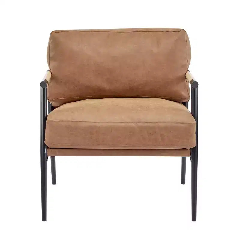 MAYEERTY 27.56 Modern Accent Chair, Plush Cushions Metal Frame, Living Room Office, Multi-Color