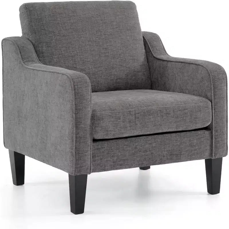 VINGLI Accent Chair for Living Room Chairs Reading Chair Mid Century Modern Chair Soft Chenille Sofa Chair Upholstered Arm Chair Comfy Side Chair