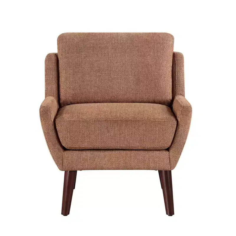 Fauteuil d'appoint TUYOHW, fauteuil de salon avec revêtement en chenille, coussin réversible, pieds en bois massif, fauteuil de canapé pour salon, chambre, bureau