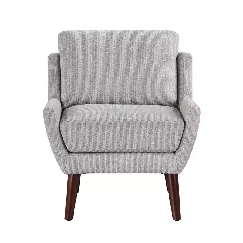 Fauteuil d'appoint TUYOHW, fauteuil de salon avec revêtement en chenille, coussin réversible, pieds en bois massif, fauteuil de canapé pour salon, chambre, bureau