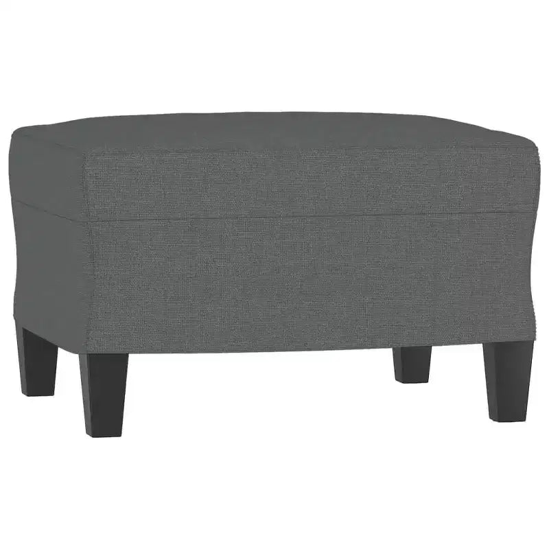 vidaXL Sofa Chair Accent Upholstered Single Sofa Chair with Footstool Fabric - Dark Gray