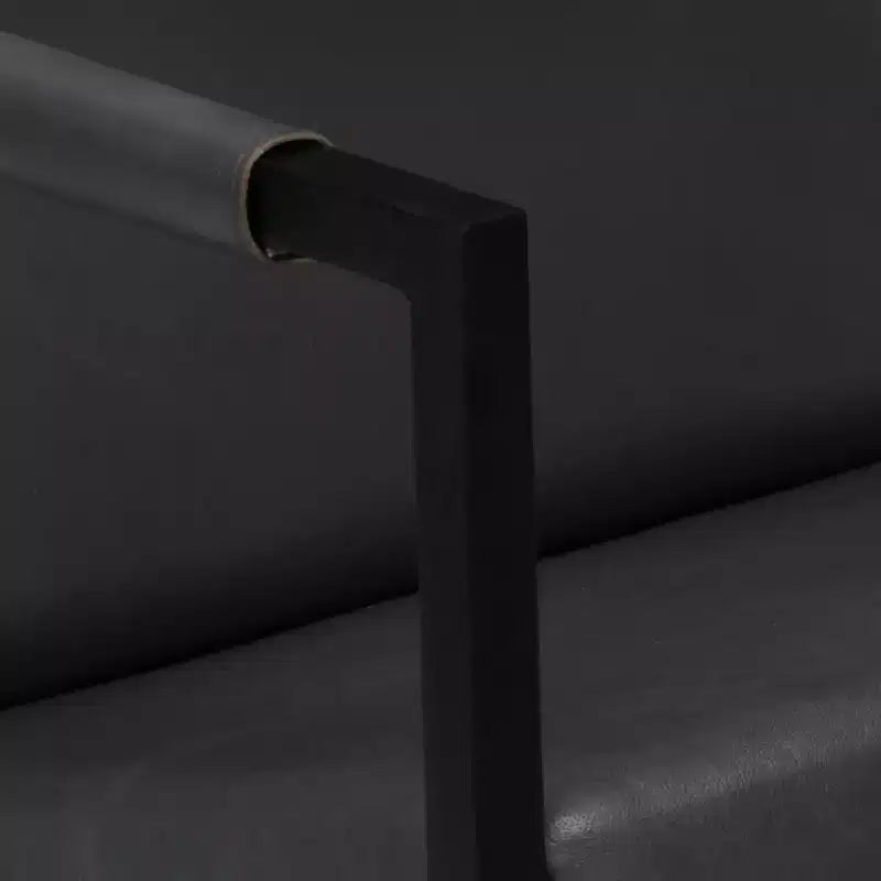 vidaXL Armchair Gray Real Leather
