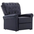 vidaXL Reclining Chair Black Faux Leather