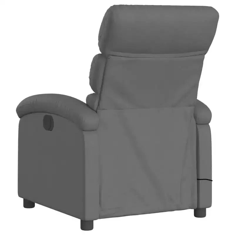 vidaXL Fauteuil inclinable de massage – Dossier inclinable manuel gris clair