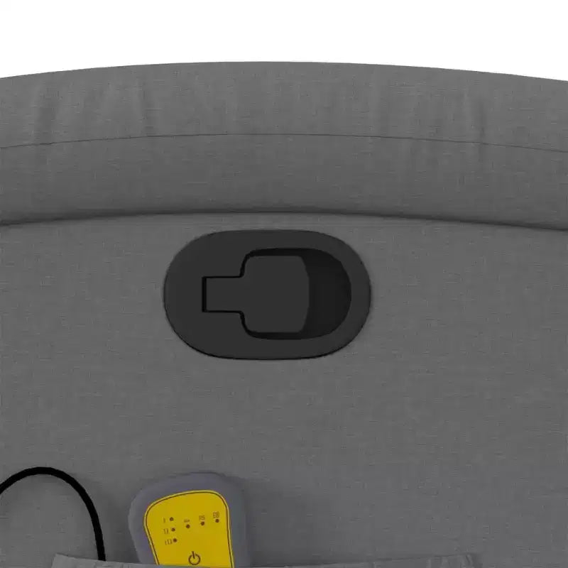 vidaXL Fauteuil inclinable de massage – Dossier inclinable manuel gris clair