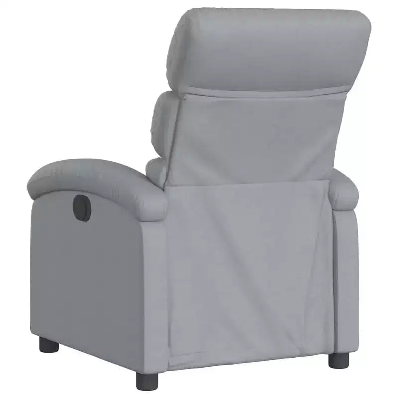 vidaXL Fauteuil inclinable de massage – Dossier inclinable manuel gris clair