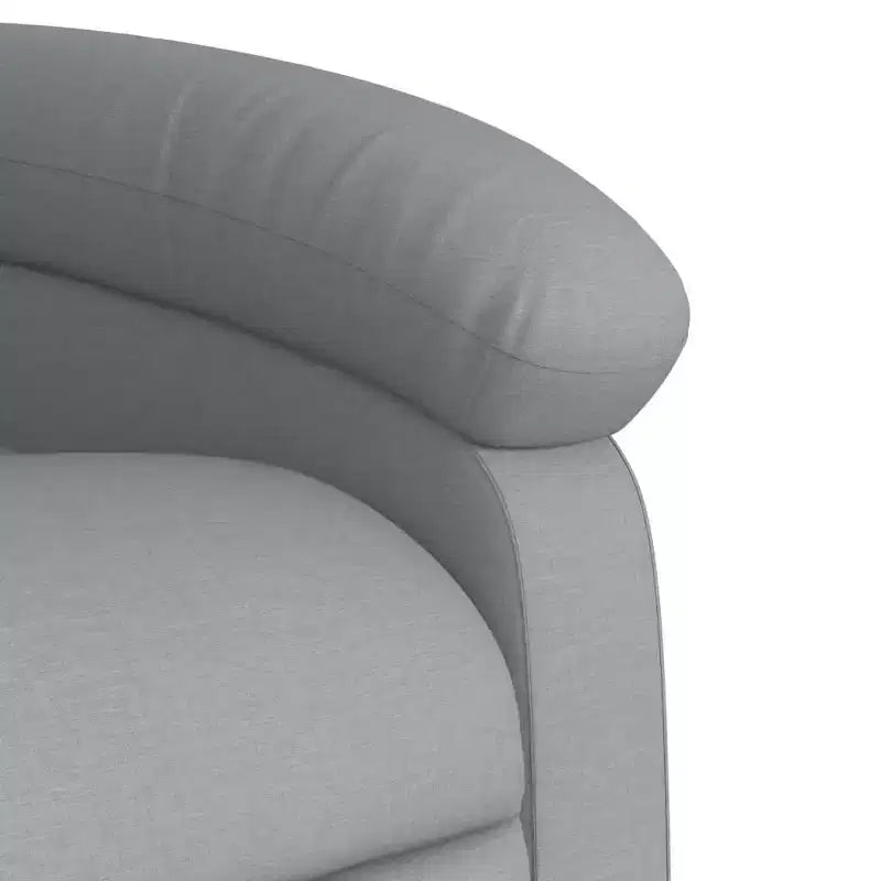 vidaXL Fauteuil inclinable de massage – Dossier inclinable manuel gris clair