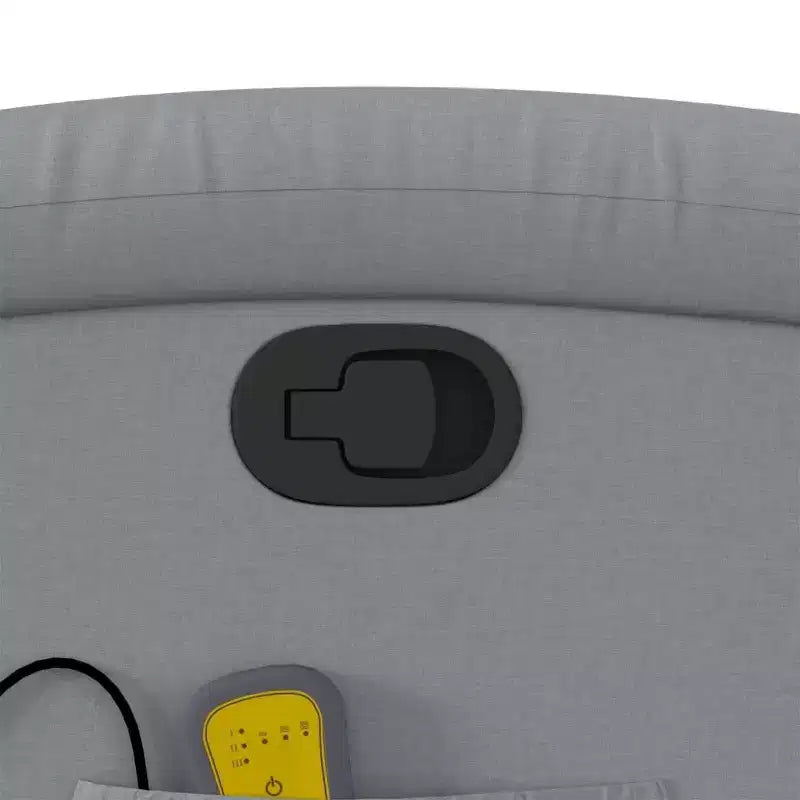 vidaXL Fauteuil inclinable de massage – Dossier inclinable manuel gris clair