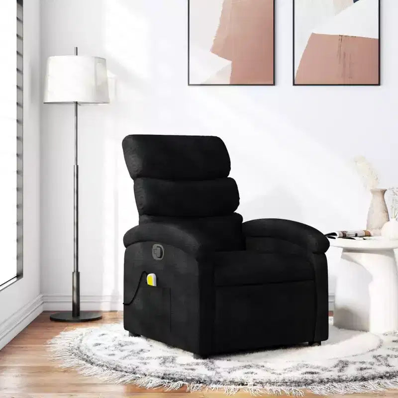 vidaXL Fauteuil inclinable de massage – Dossier inclinable manuel gris clair