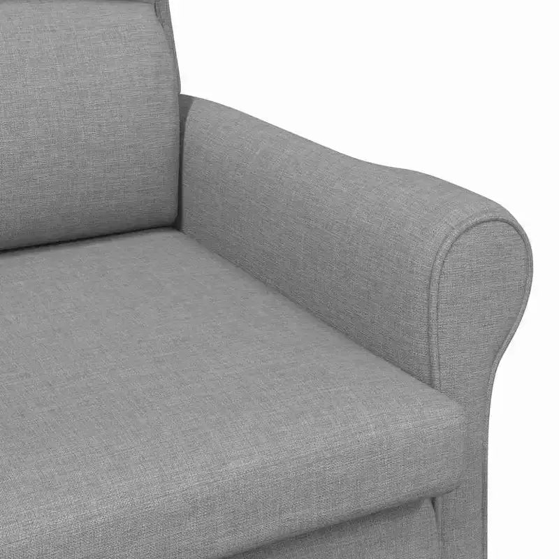 Fauteuil vidaXL Gris clair 76 x 94 x 102 cm en tissu