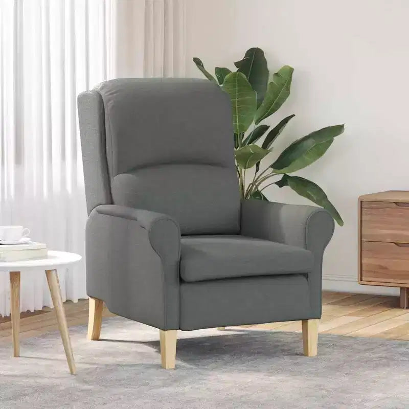 Fauteuil vidaXL Gris clair 76 x 94 x 102 cm en tissu