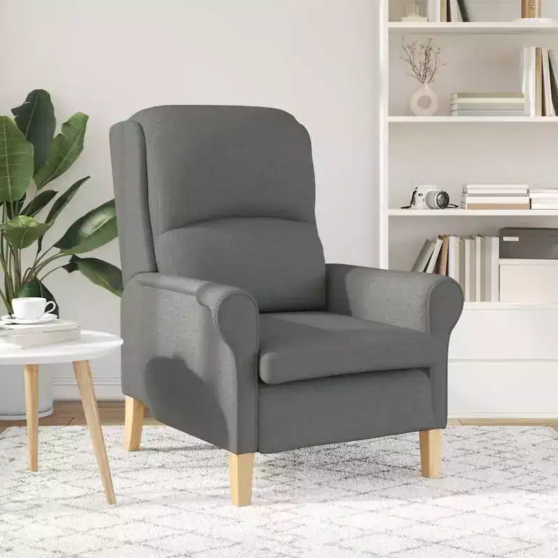 Fauteuil vidaXL Gris clair 76 x 94 x 102 cm en tissu