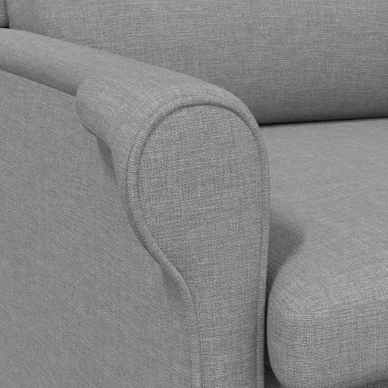 Fauteuil vidaXL Gris clair 76 x 94 x 102 cm en tissu