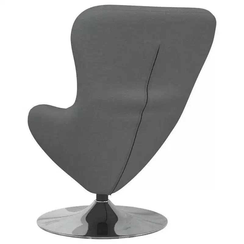 vidaXL Egg Chair Dark gray 63 x 73 x 90 cm fabric