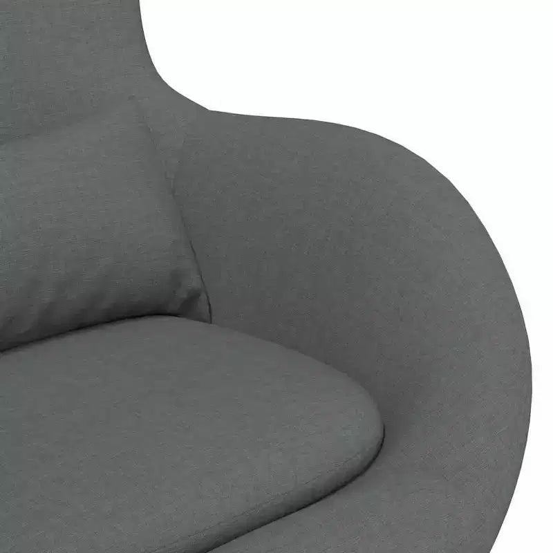 vidaXL Egg Chair Dark gray 63 x 73 x 90 cm fabric