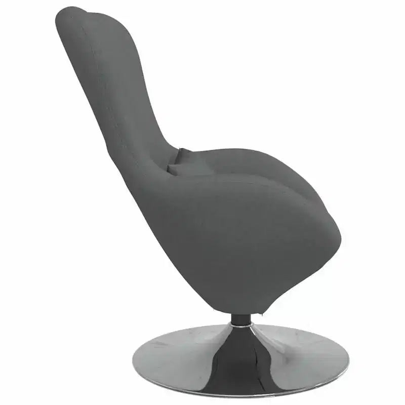 vidaXL Egg Chair Dark gray 63 x 73 x 90 cm fabric