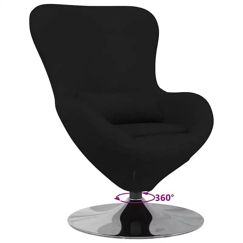 vidaXL Egg Chair Dark gray 63 x 73 x 90 cm fabric