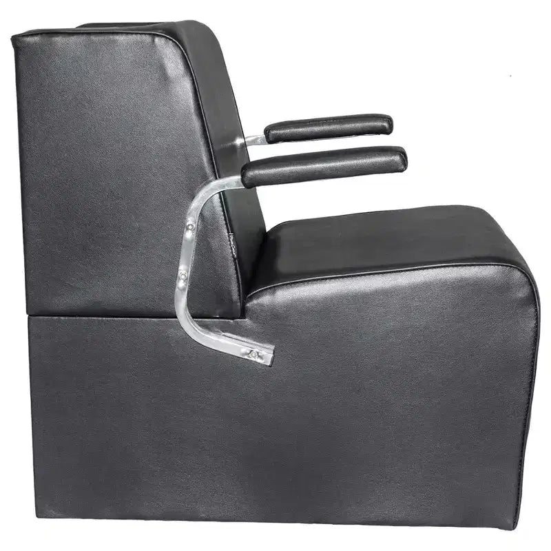 PureSana 2 Pack Chromium Anastasia Vinyl Professional Platform Hair Dryer Chair
