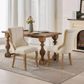 2cs Mid-Century Velvet Armless Chairs with Curved Wood Trim & Sculpted Legs, Upholstered Accent Seating for Dining Room Living Room Bedroom