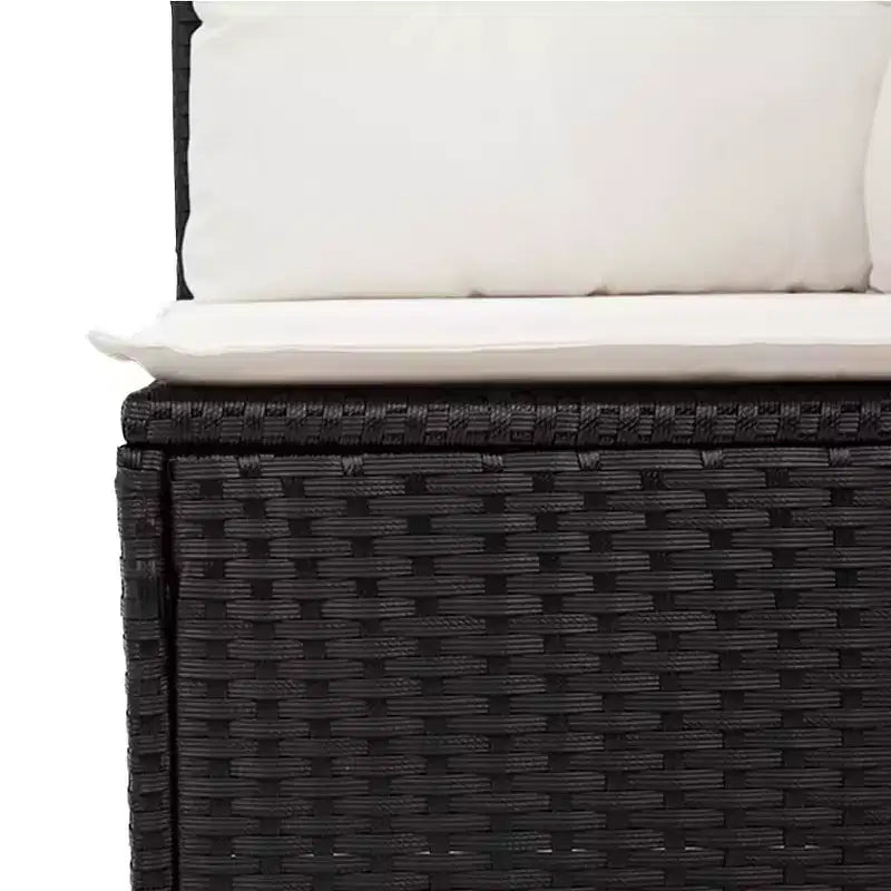 vidaXL Salon de jardin 11 pièces avec coussins en résine tressée beige