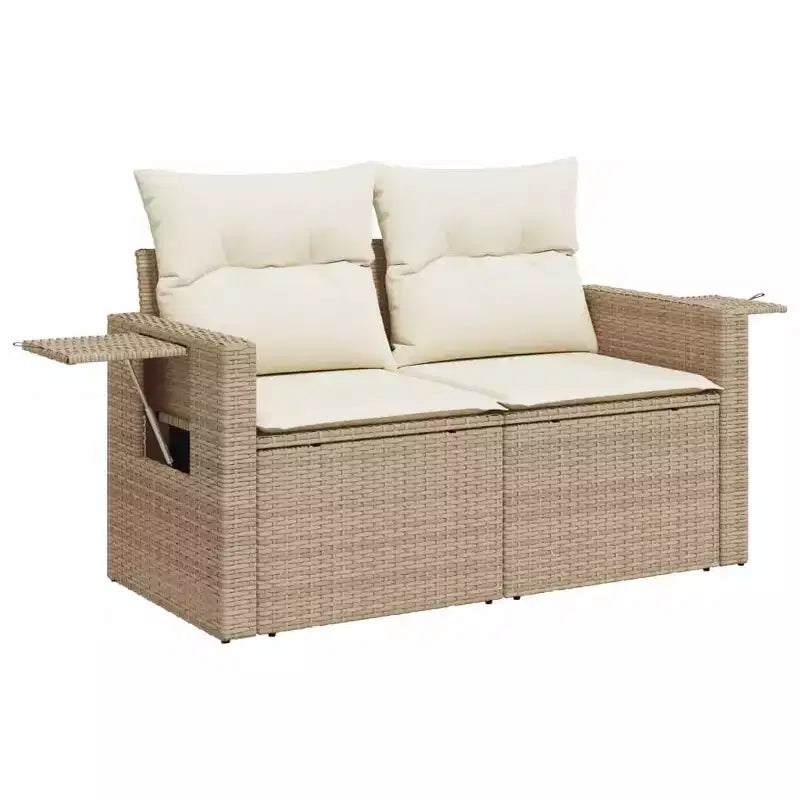 vidaXL Salon de jardin 11 pièces avec coussins en résine tressée gris