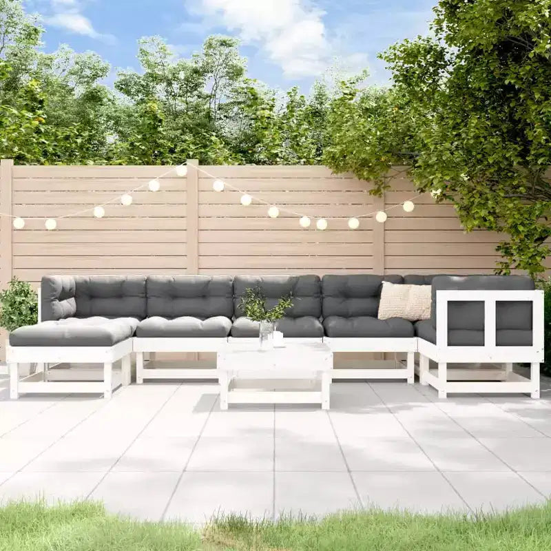 vidaXL Ensemble de jardin modulable Grand modèle en pin massif naturel