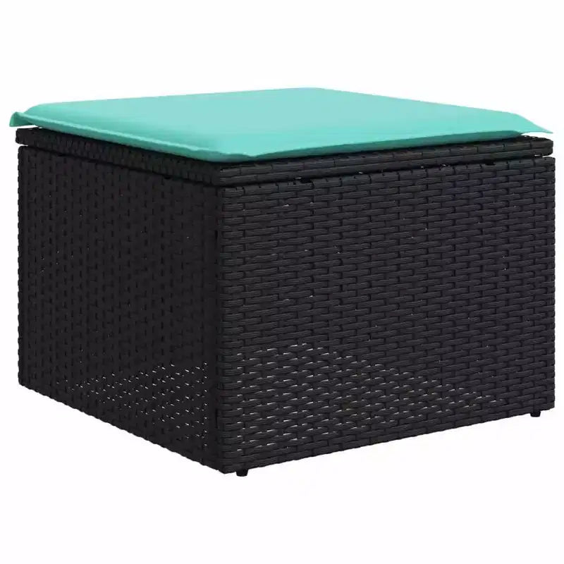 vidaXL Salon de jardin 4 pièces en résine tressée avec coussins