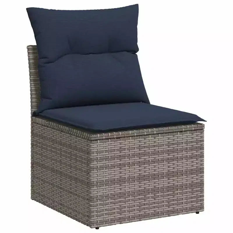 vidaXL Salon de jardin noir