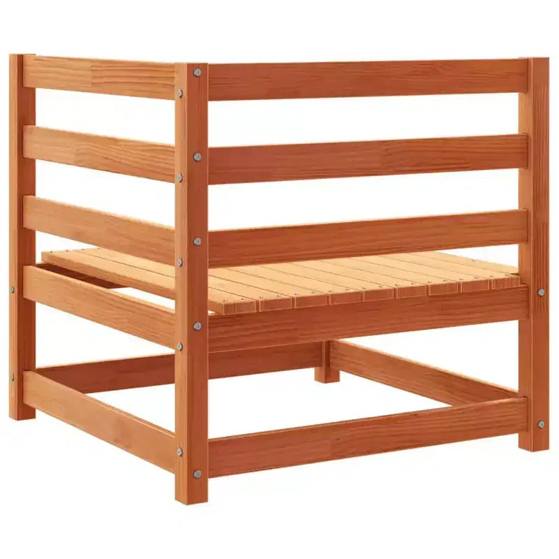 vidaXL Salon de jardin Bois de pin massif (non traité) Grand modèle