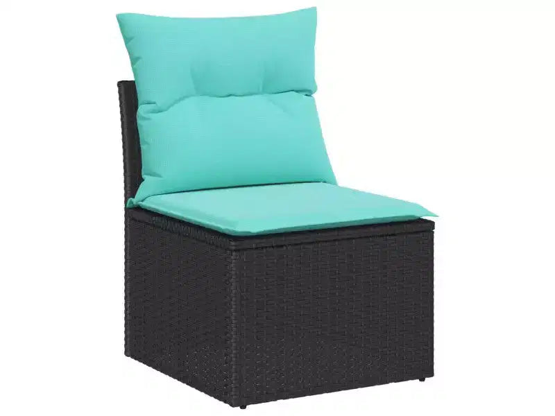 vidaXL Salon de jardin 6 pcs en résine tressée marron